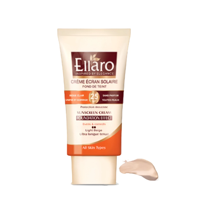 تصویر  کرم ضد آفتاب رنگی SPF25 مناسب انواع پوست بژ روشن الارو |ELLARO