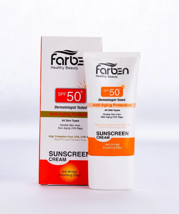 تصویر  ضدآفتاب spf50Anti-Aging فاربن | FARBE  حجم 50 میل