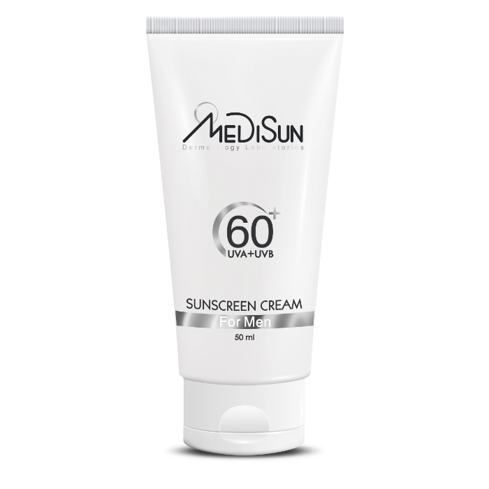 تصویر  کرم ضد آفتاب  SPF 60 (ویژه آقایان)مدیسان | MEDISUN حجم 50 میل