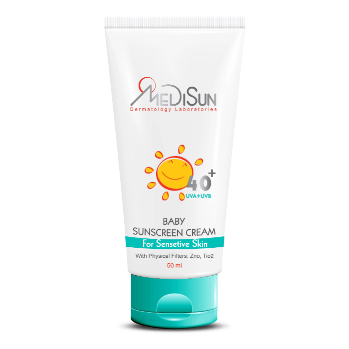 تصویر  کرم ضد آفتاب کودکان ⁺SPF40 مدیسان | MEDISUN حجم 50 میل