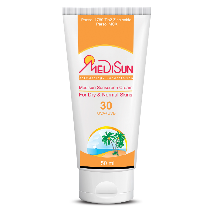 تصویر  کرم ضد آفتاب  SPF30 مدیسان | MEDISUN حجم 50 میل