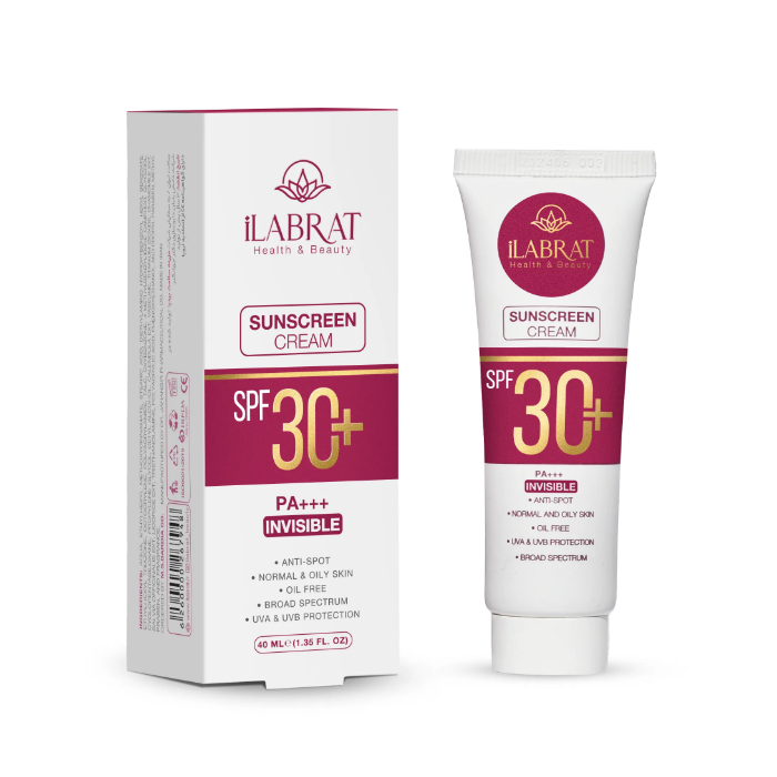 تصویر  کرم ضدآفتاب ضدلک +SPF30 برند ایلابرت| ILABRAT بی رنگ