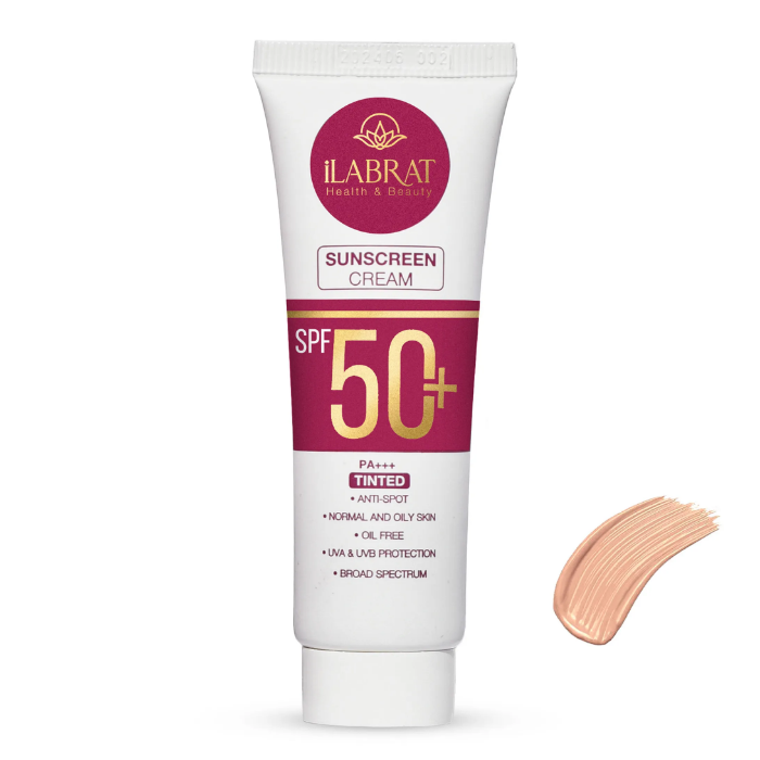 تصویر  کرم ضدآفتاب ضدلک +SPF50 برند ایلابرت| ILABRAT رنگی