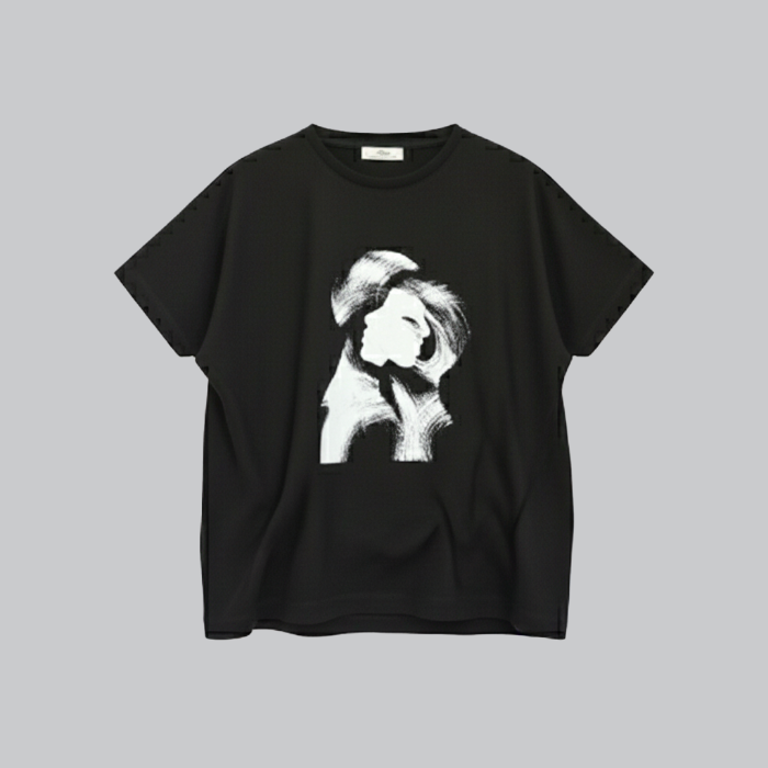 تصویر  تیشرت یقه گرد زنانه برند آلیوا | ALIVA طرح 6