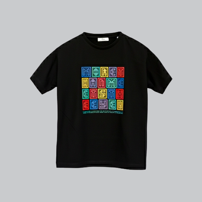 تصویر  تیشرت یقه گرد زنانه برند آلیوا | ALIVA  طرح 4