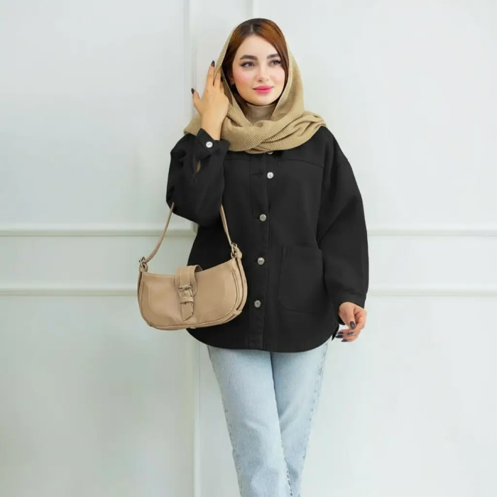 تصویر  کت کتان زنانه جیب پایین اسکای جین | Sky Jean