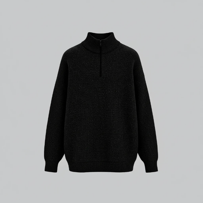 تصویر  بافت نیم زیپ مردانه (جنس پنبه کشباف)