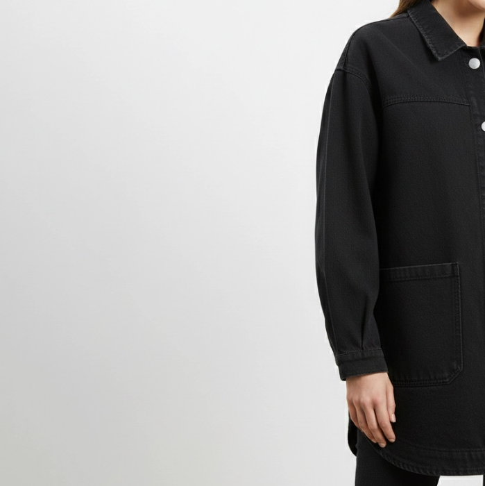 تصویر  کت کتان زنانه جیب پایین