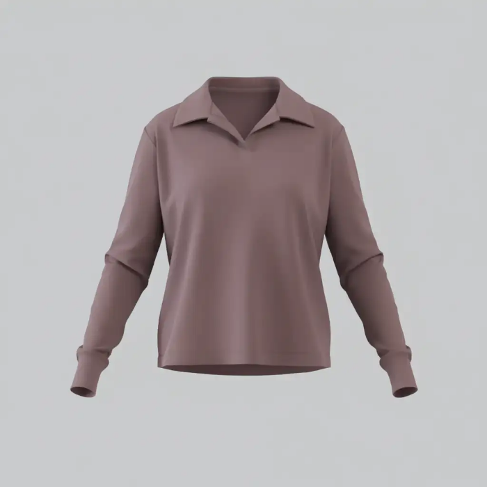 تصویر  بلوز زنانه یقه مردانه بهبود (جنس فانریپ) | Behboud