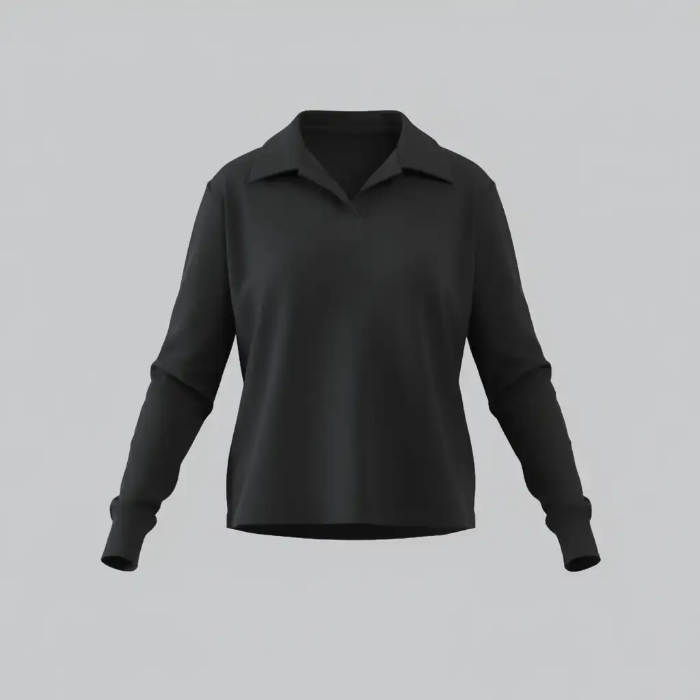 تصویر  بلوز زنانه یقه مردانه بهبود (جنس فانریپ) | Behboud