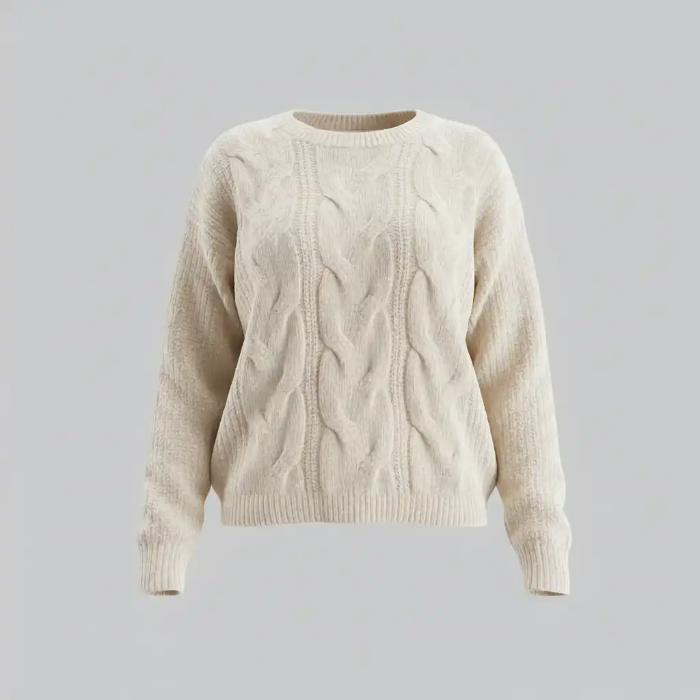 بلوز بافت طرح‌دار زنانه، بافتنی با طرح [توضیح نوع طرح مانند هندسی یا ژاکارد]، بسیار نرم و باکیفیت.