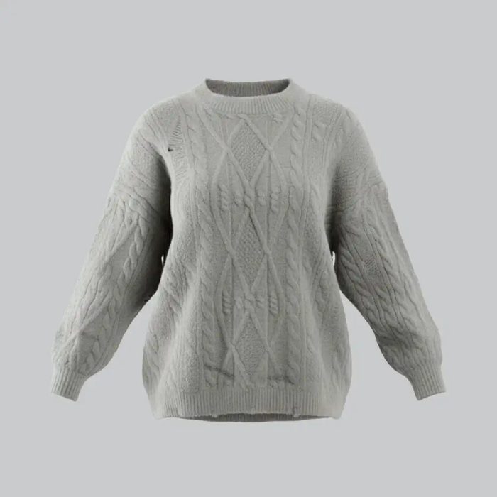 تصویر  بلوز بافت طرح‌دار زنانه بهبود | Behboud