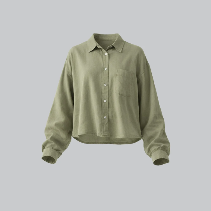 تصویر  شومیز کراپ زنانه برند بهبود | Behboud