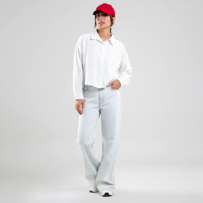 تصویر  شومیز کراپ زنانه برند بهبود | Behboud