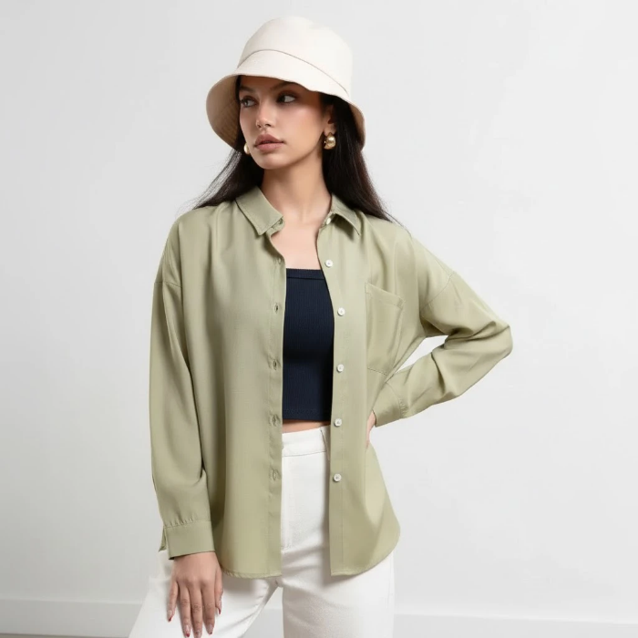 شومیز زنانه جنس پری برند بهبود (Behboud) در ۶ رنگ متنوع با ریزش عالی.