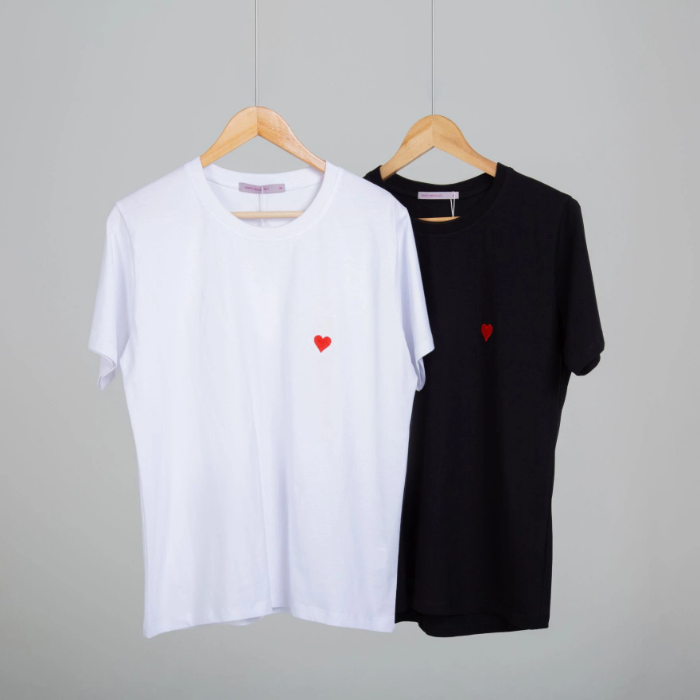 تصویر  تیشرت طرح قلب برند بهبود | Behboud