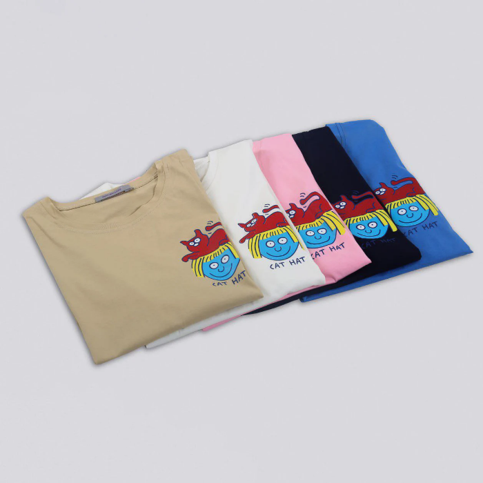 تصویر  تیشرت طرح Cat Hat برند بهبود | Behboud
