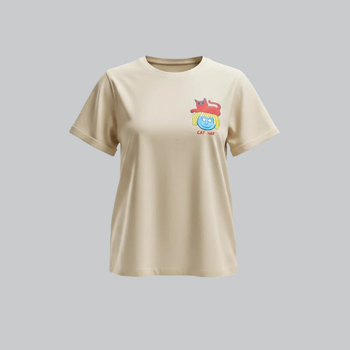 تصویر  تیشرت طرح Cat Hat برند بهبود | Behboud