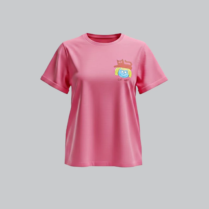تصویر  تیشرت طرح Cat Hat برند بهبود | Behboud