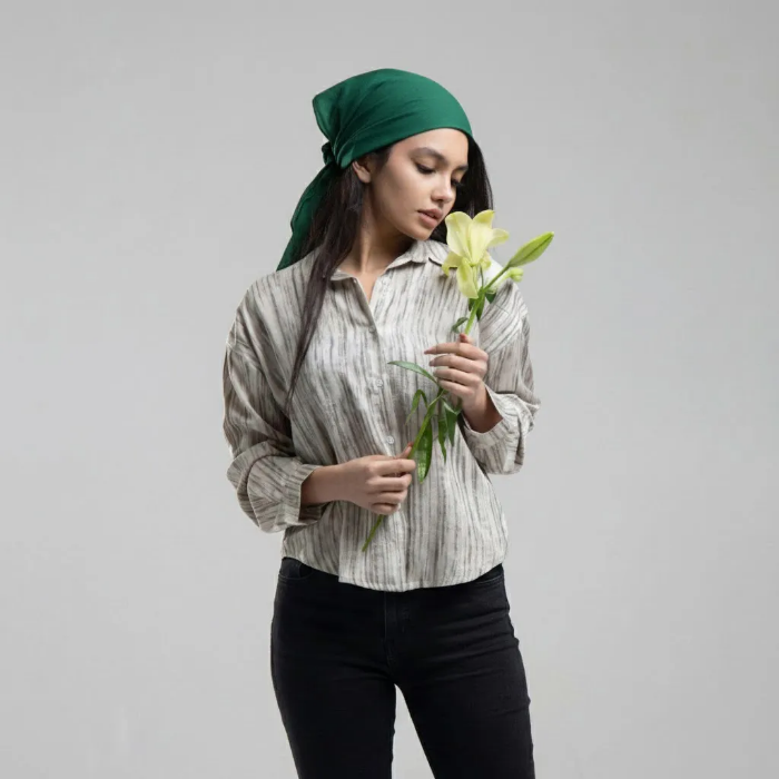 تصویر  شومیز زنانه طرح دار برند بهبود | Behboud