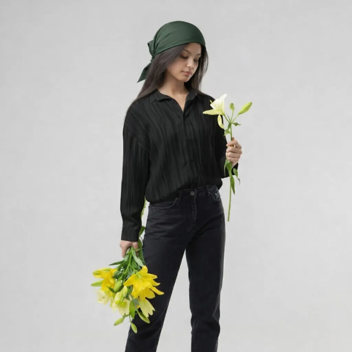 تصویر  شومیز زنانه طرح دار برند بهبود | Behboud