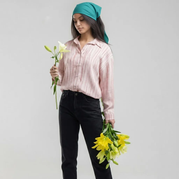 تصویر  شومیز زنانه طرح دار برند بهبود | Behboud