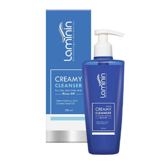 تصویر  شوینده کرمی مناسب پوست چرب  لامنین | LAMININ حجم 200 میل